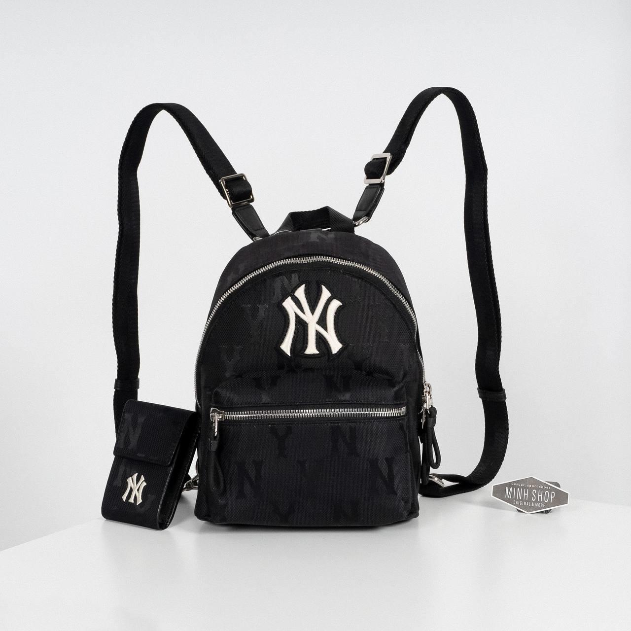 Balo MLB Monogram Jacquard Mini Backpack New York Yankees Brown  3ABKS012N50BGD  Sneaker Daily