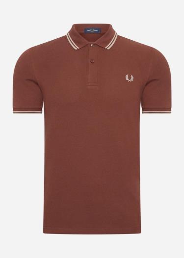 Áo Polo The Fred Perry Embroidered ''Brown'' - Image 1