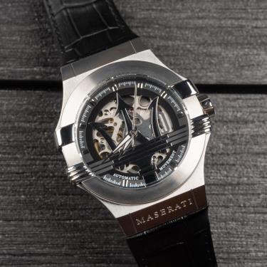 Đồng Hồ Maserati Potenza Automatic Black Dial  Watch ** NEW [R8821108038]