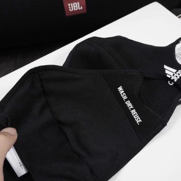 Hàng Chính Hãng Khẩu Trang Adidas Face Cover Black 2021** pack 3 cái
