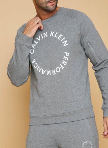 Hàng Chính Hãng Áo Sweatshirt Calvin Klein Grey 2020**