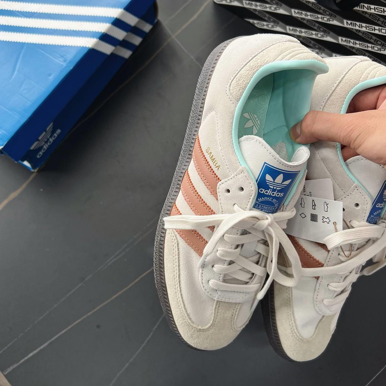 Minhshop.vn - Giày Adidas Orginals Samba OG 'Crystal White' [ID2047]