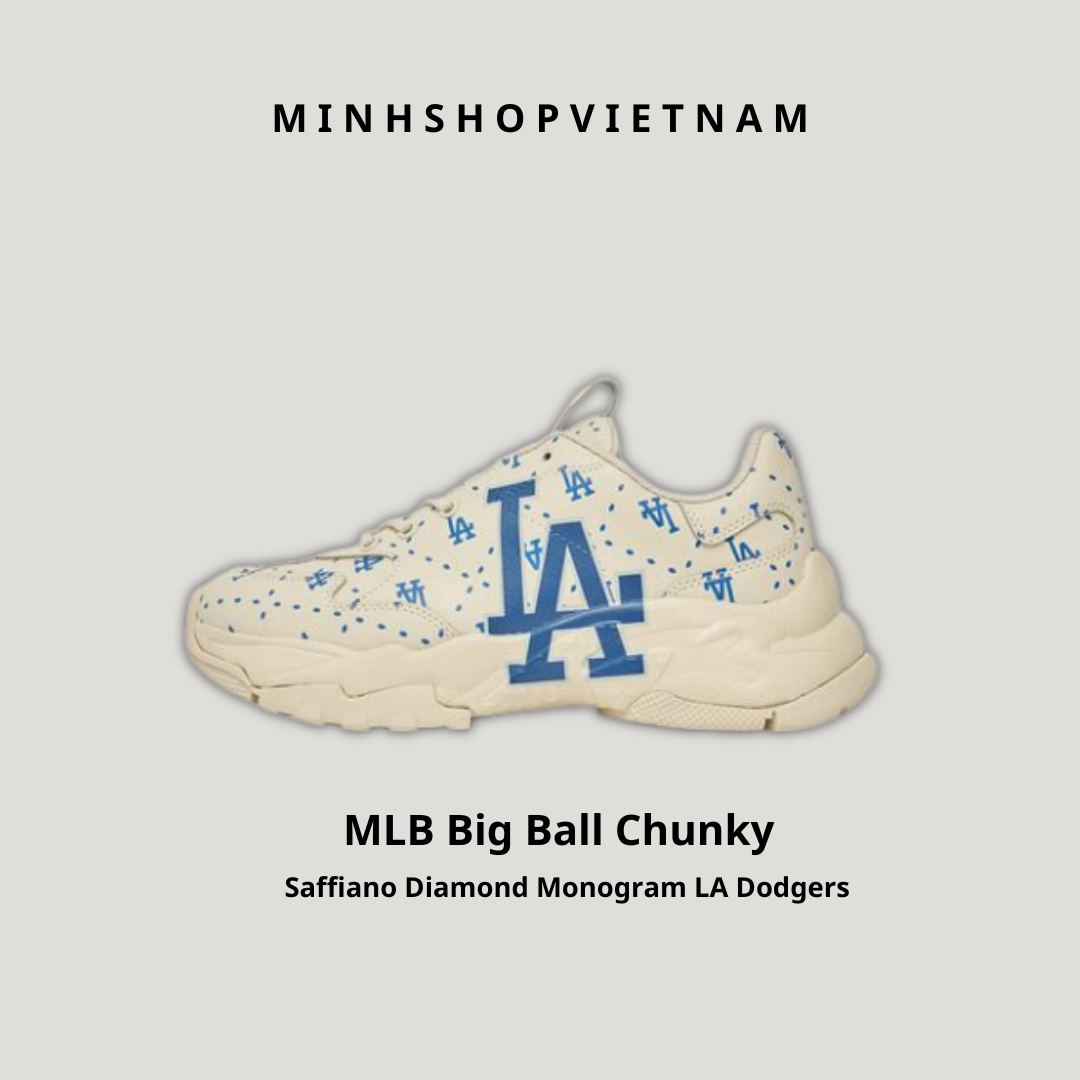 MLB NY Yankees Bigball Chunky Saffiano Diamond Monogram Sneaker