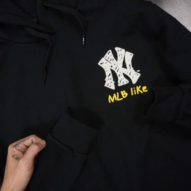 MLB  Áo hoodie tay dài phối mũ thời trang MLB Like