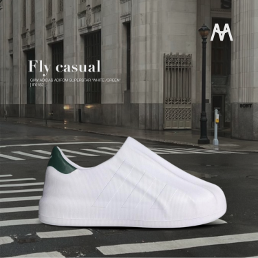 Giày ADIDAS adiFOM SUPERSTAR 'WHITE /GREEN' [ IF6182 ] - Image 1