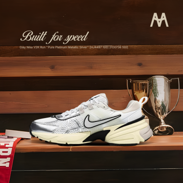 Giày Nike V2K Run ''Pure Platinum Metallic Silver'' [HJ4497 100] [FD0736 100] - Image 1