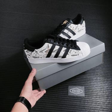 -850 K Giày Adidas Superstar White/Black Reflective **