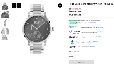 Đồng Hồ Hugo Boss Oxygen Grey Watch ** [1513596]