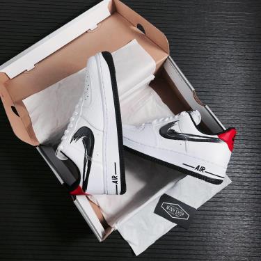 Hàng Chính Hãng Nike Air Force 1 Low Brushstroke White Black 2021** Hàng Chính Hãng Nike Air Force 1 Low Brushstroke White Black 2021**