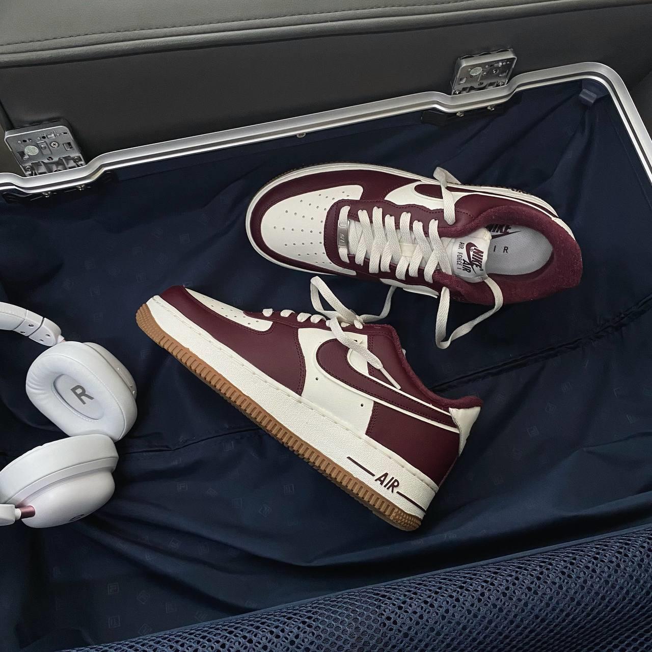 Nike Air Force 1 07 LV8 'College Pack - Night Maroon' Sail DQ7659-102 Men's  9.5