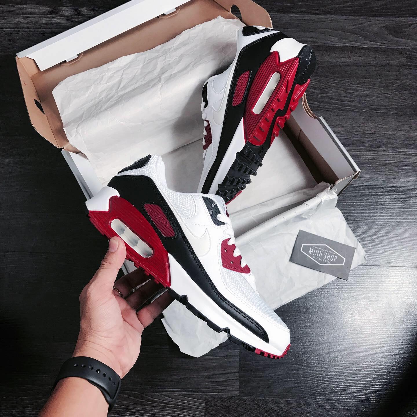 Minhshop.vn - ðHighest Ratedð Nike Air Max 90 Recraft New Maroon [CT4352 104]