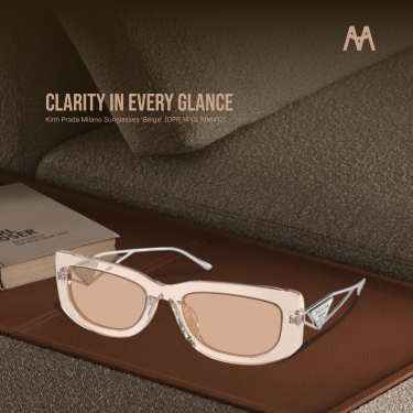 Kính Prada Milano Sunglasses 'Beige' [OPR 14YS 19M412] - Image 1