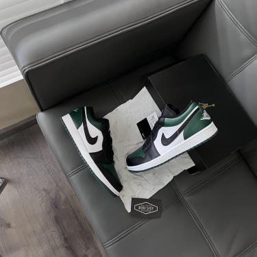 Minhshop.Vn - Giày Nike Air Jordan 1 Low Green Toe [553558 371] [ O ]