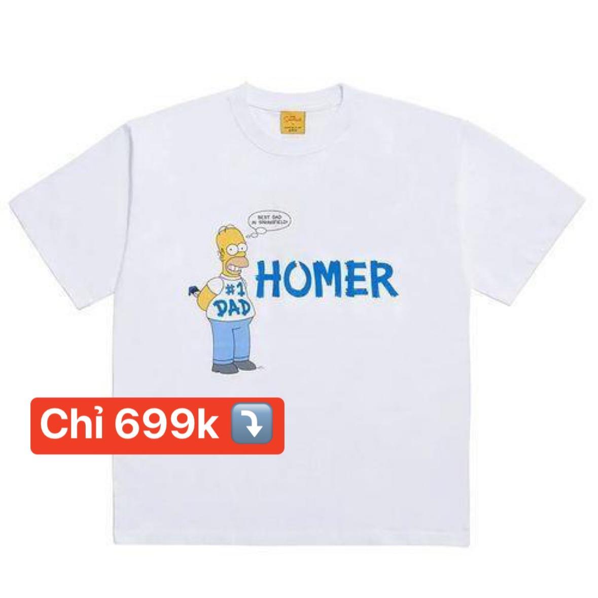 Áo thun ADLV x SIMPSONS - Paint Homer White Tee – Dope Shop 