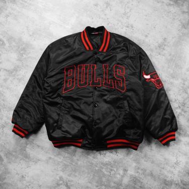 Hàng Chính Hãng Áo Khoác Bomber Jacket NBA Chicago Bulls Black Red LIMITED  2021**