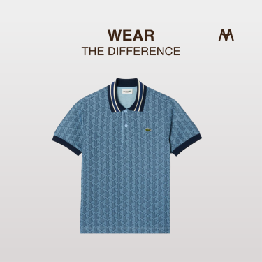 Áo Polo Lacoste Classic Fit Contrast Collar Monogram Motif Classic Fit ''Light Blue'' [DH1417 51 l8k]