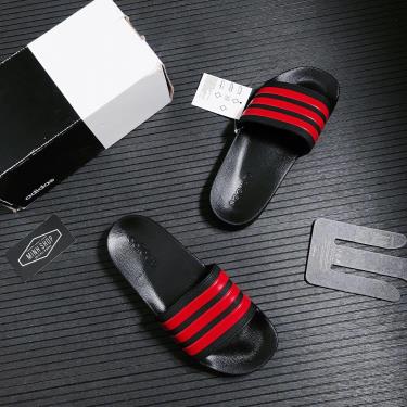 Hàng Chính Hãng Dép Adidas Adilette Shower Slides Black/Red 2021** [EG1884]