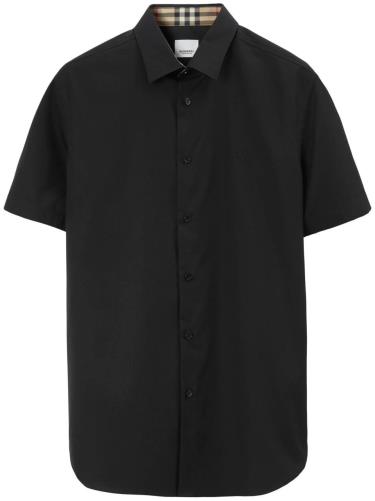 Áo Sơ Mi Burberry Short Sleeve ''Black'' [8091434]