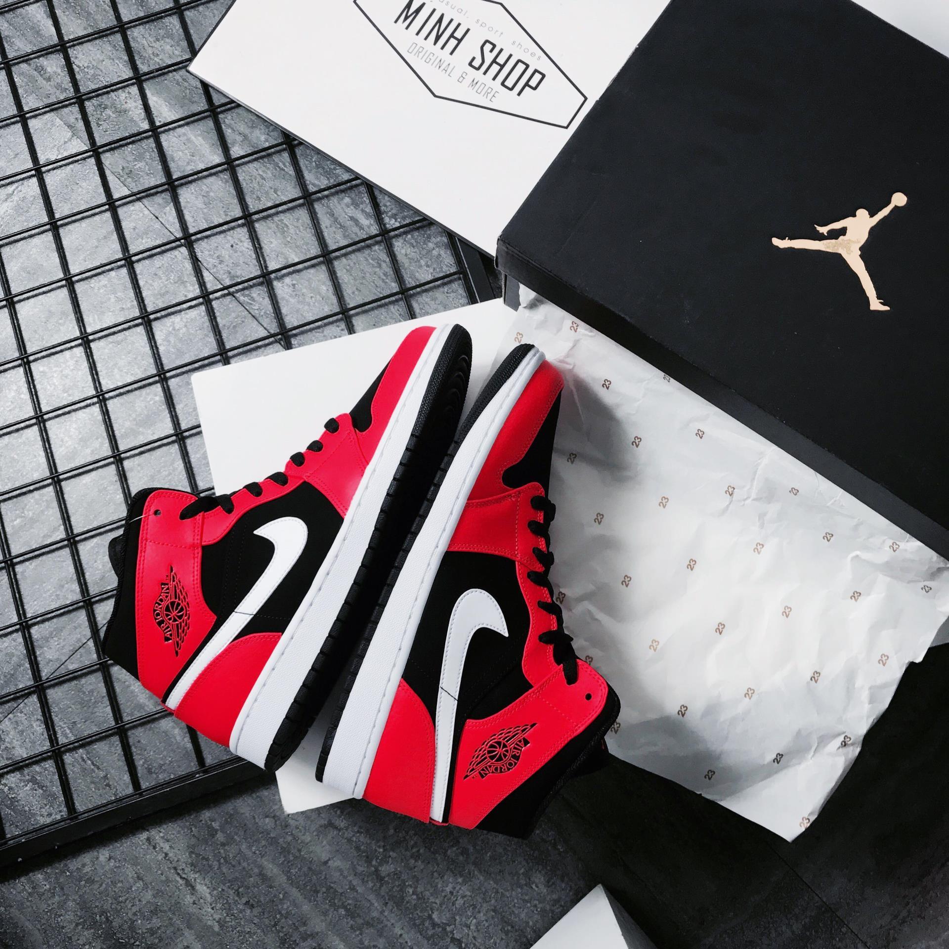 Minhshop.vn - Hàng Chính Hãng Nike Air Jordan 1 Retro Mid 'Infrared 23'  2019**