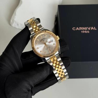 Đồng Hồ I&W Carnival Japan Automatic Sapphire ''Silver/Gold' [8131G] - Image 1