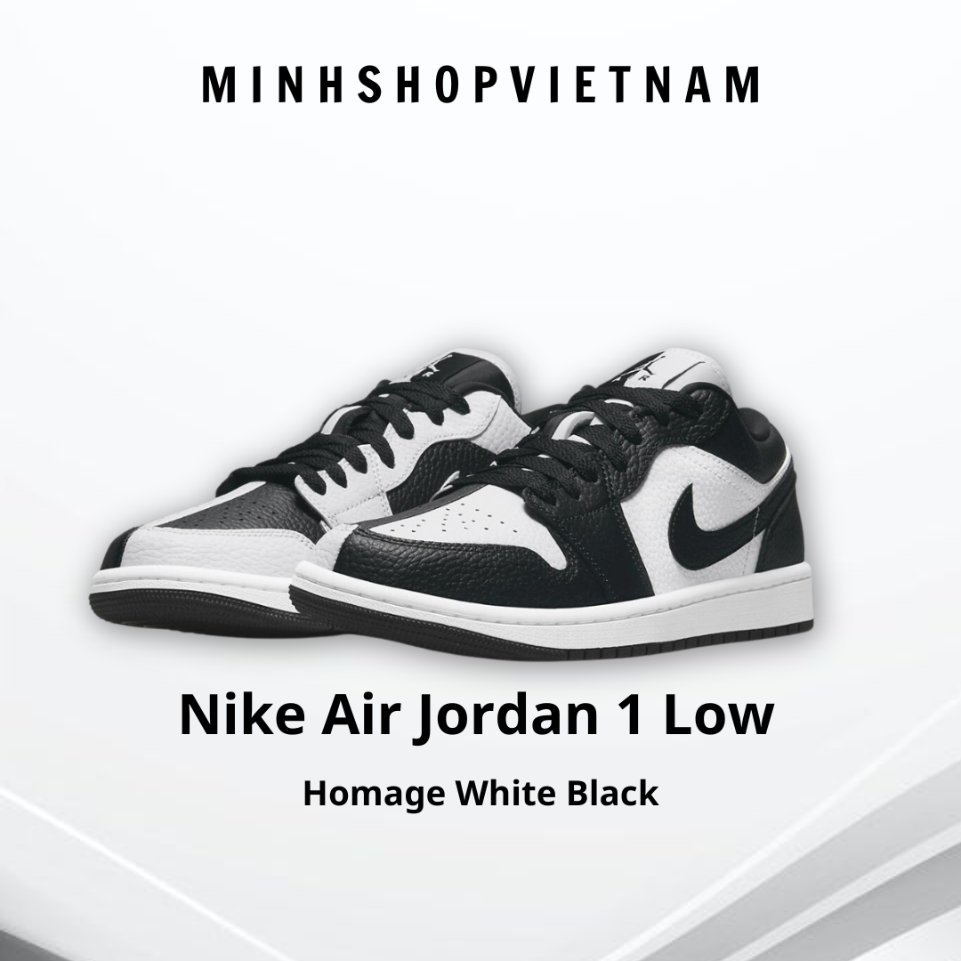 Minhshop.vn - Giày Nike Air Jordan 1 Low SE Homage White Black