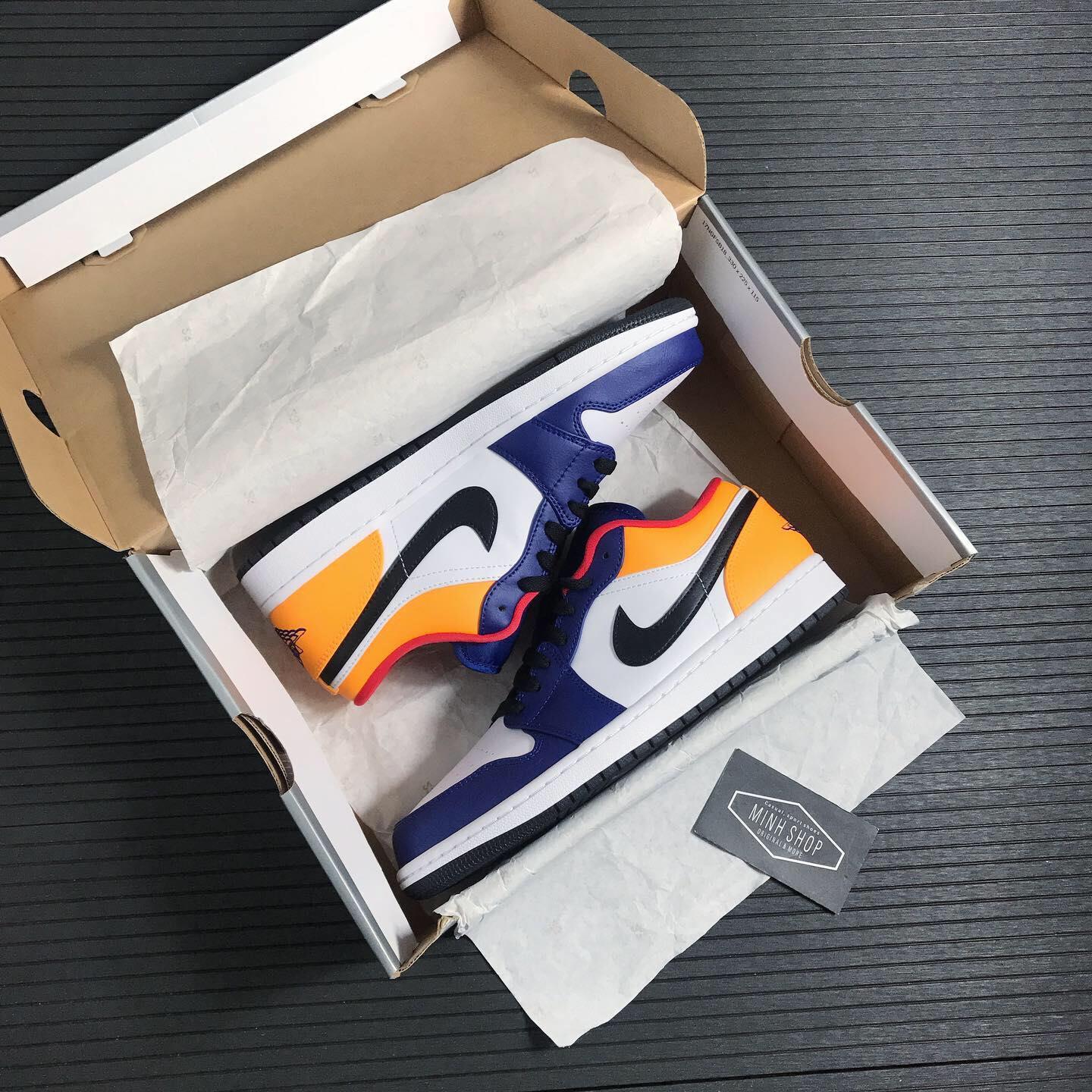 Minhshop.vn - Hàng Chính Hãng Nike Air Jordan 1 Low White Navy