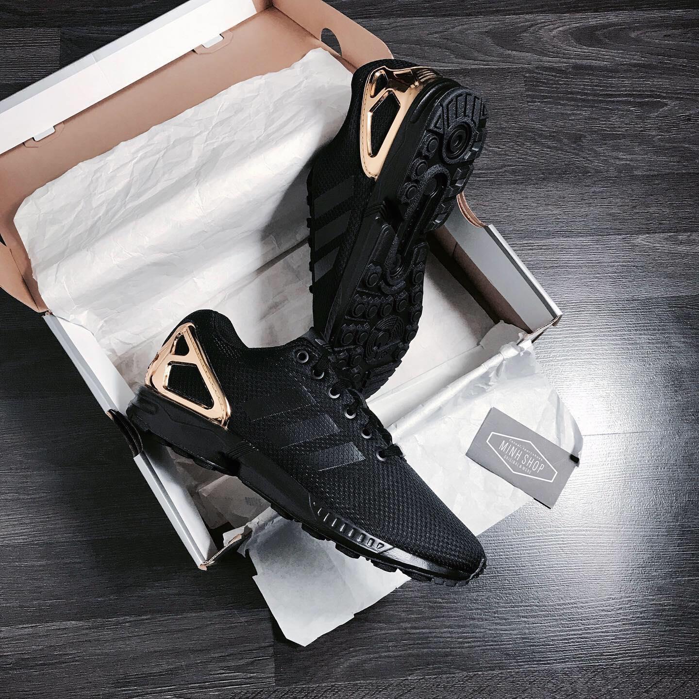 Minhshop.vn 50 24G H ng Ch nh H ng Adidas ZX Flux Black Gold