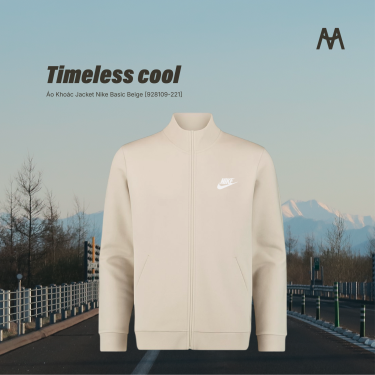 Áo Khoác Jacket Nike Basic Beige  [928109-221] - Image 1
