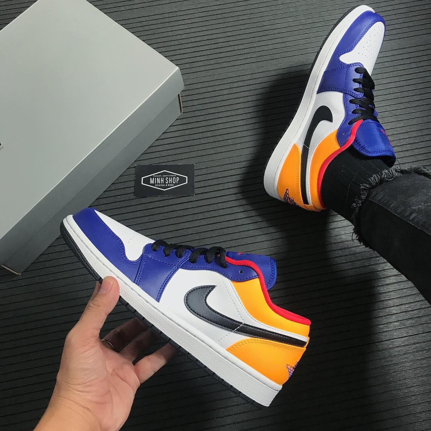 Minhshop.vn - Hàng Chính Hãng Nike Air Jordan 1 Low White Navy