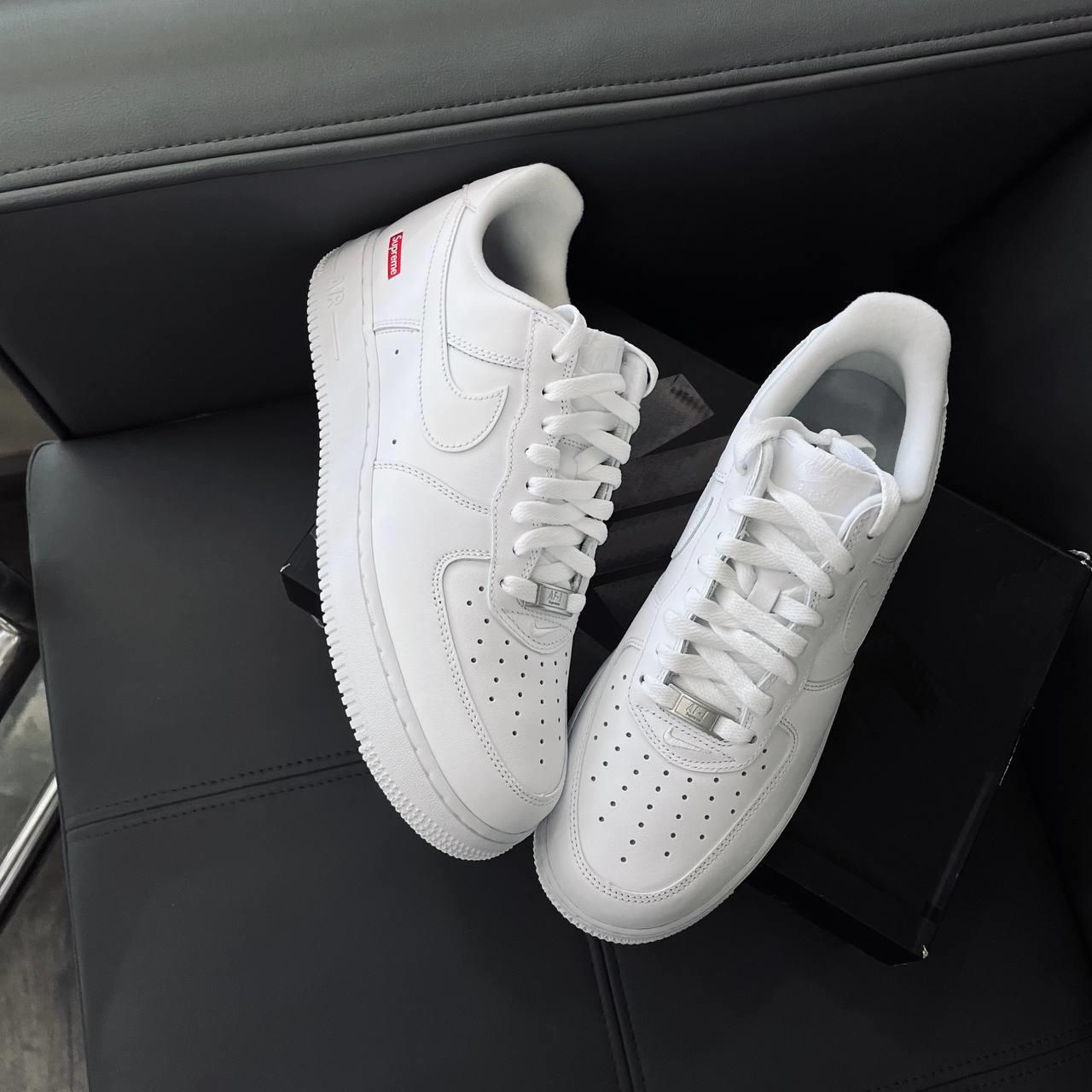 Minhshop.vn - Giày Nike Air Force 1 Low Supreme White [CU9225 100]