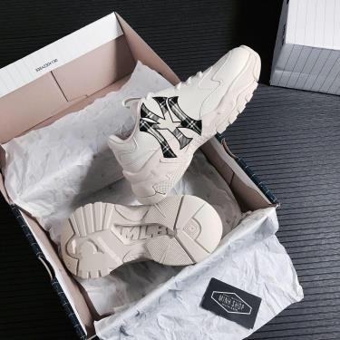 best season year 2021 Hàng Chính Hãng MLB Big Ball Chunky Check New York Yankees Sneakers 2021** [ O]
