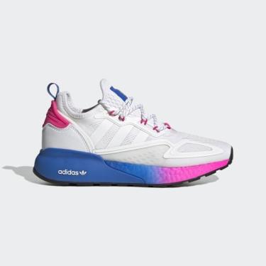Giày Adidas ZX 2K Boost White Pink Blue ** [FY0605]