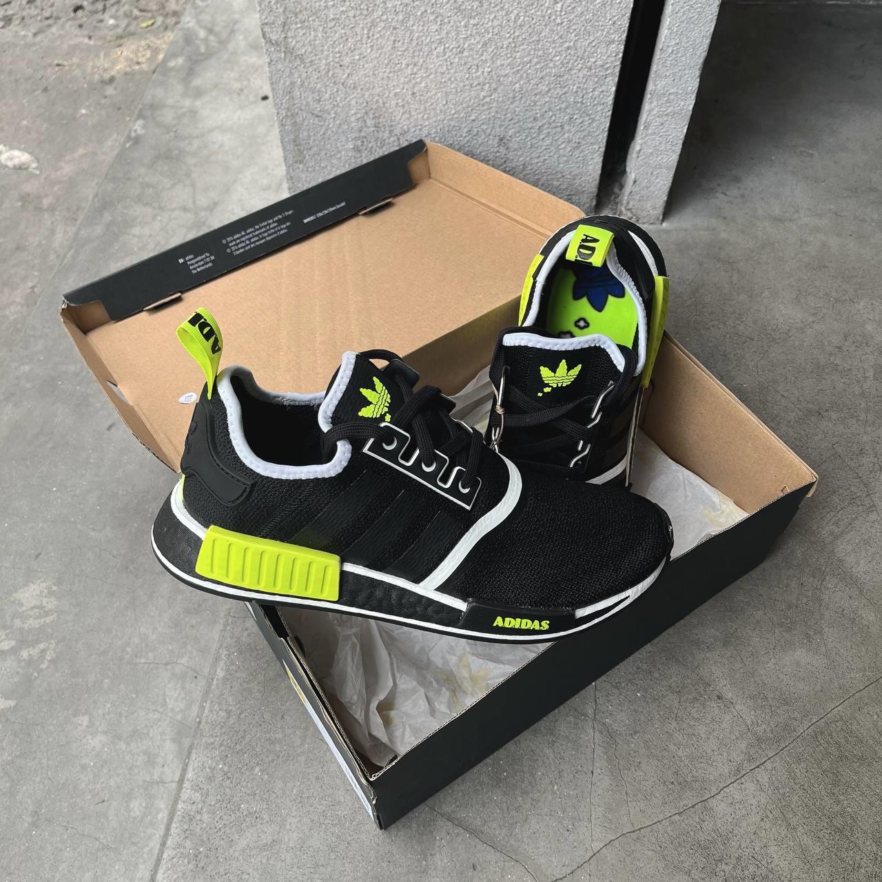 Adidas Nmds Black And Lime Green Adidas Shoes Adidas NMD V3 Boost