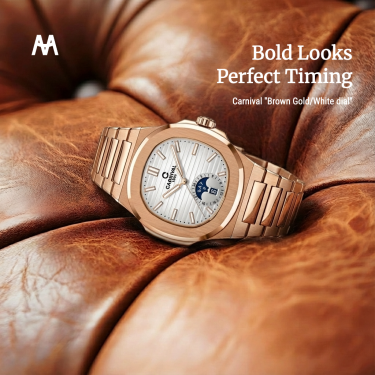Đồng Hồ Carnival ''Brown Gold/White dial'' [8110G1] - Image 1