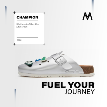 Dép Champion Birken Silver [u5afasu19b1] - DISCOUNT GIÁ 2.9 - Image 1
