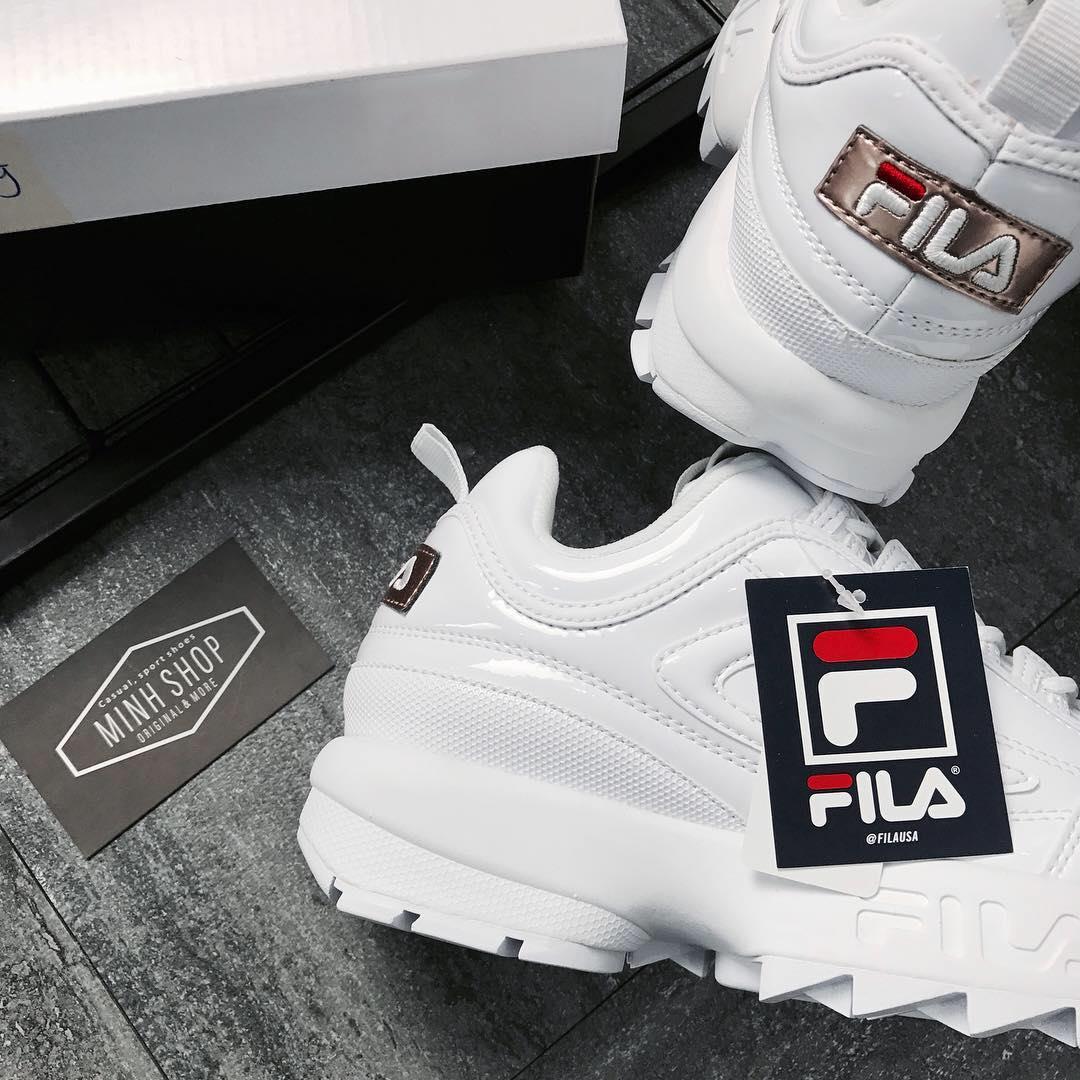 fila disruptor 2 logo taping red