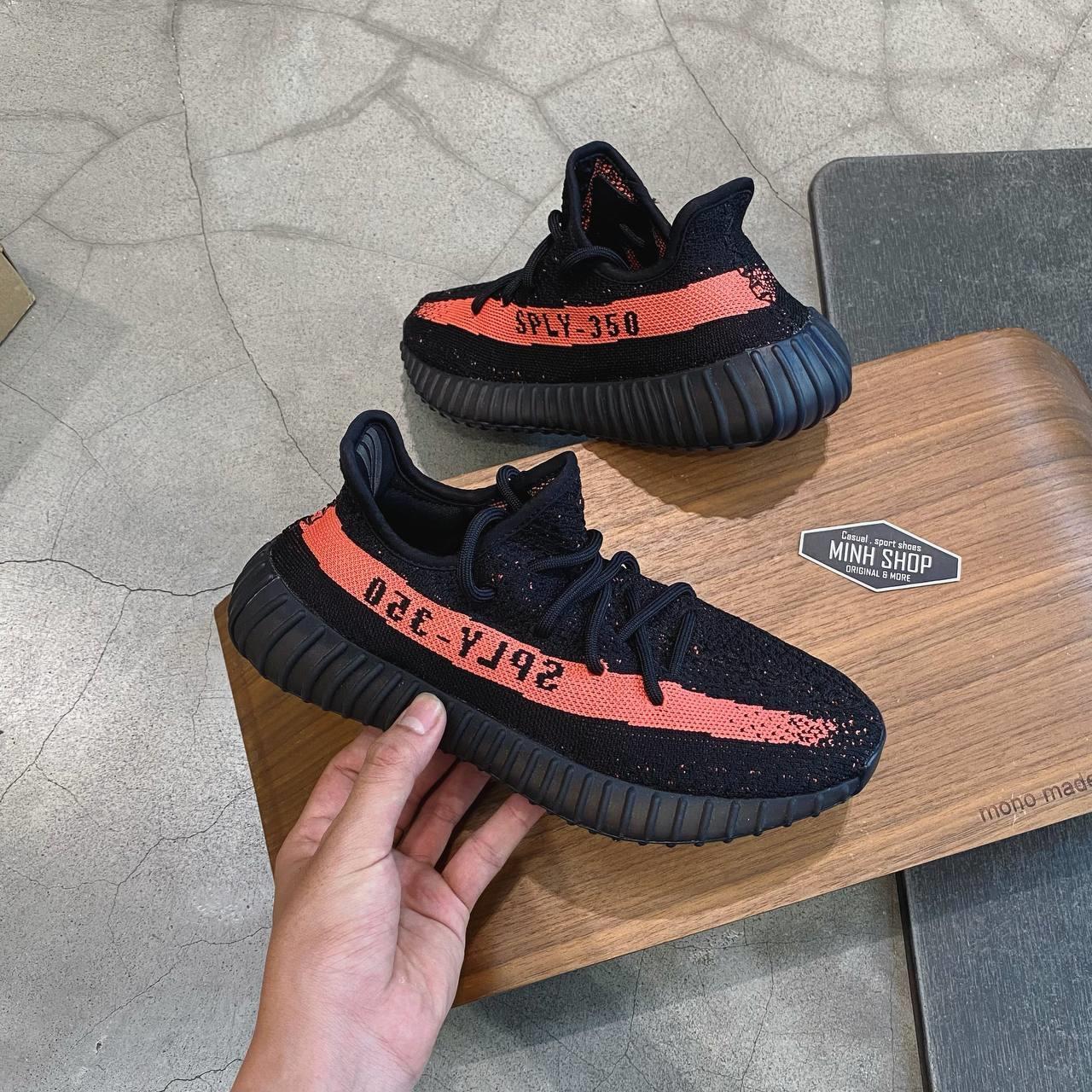  - Giày Adidas Yeezy Boost 350 V2 Core Black Red [BY9612]