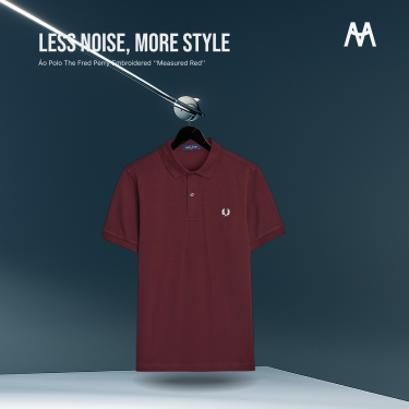 Áo Polo The Fred Perry Embroidered ''Measured Red'' - Image 1