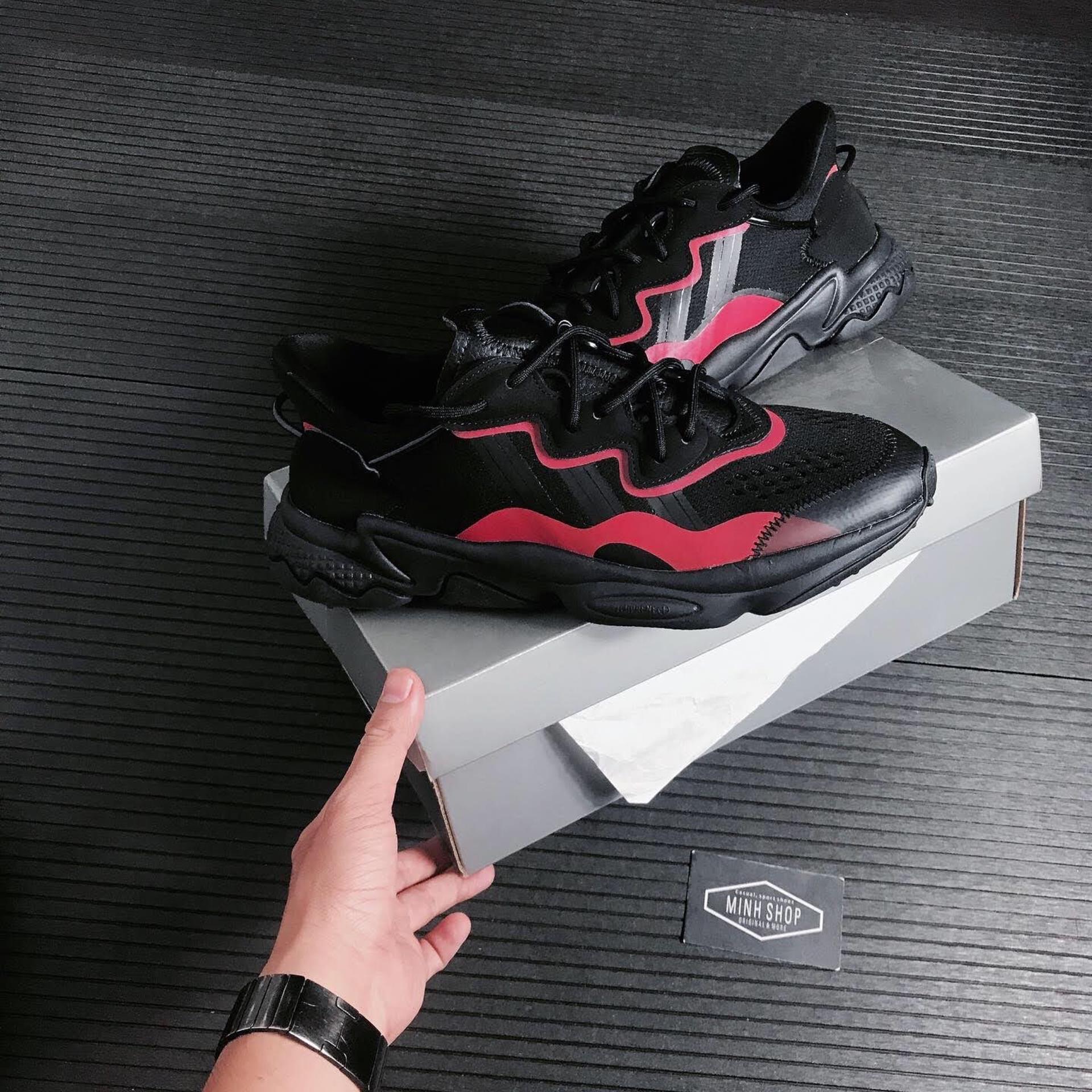Minhshop.vn - SALE~~ HÃ ng ChÃ­nh HÃ£ng Adidas Ozweego Black/Red 2021** [EF4285] ÃP Dá»¤NG CK