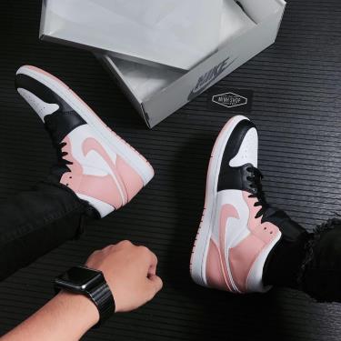 -1XXX 💥 Giày Nike Air Jordan 1 Mid “Crimson Tint” ** [554724 133] [ O ]