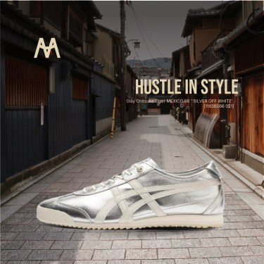 Giày Onitsuka Tiger MEXICO 66 ''SILVER OFF WHITE' [1183B566 021]