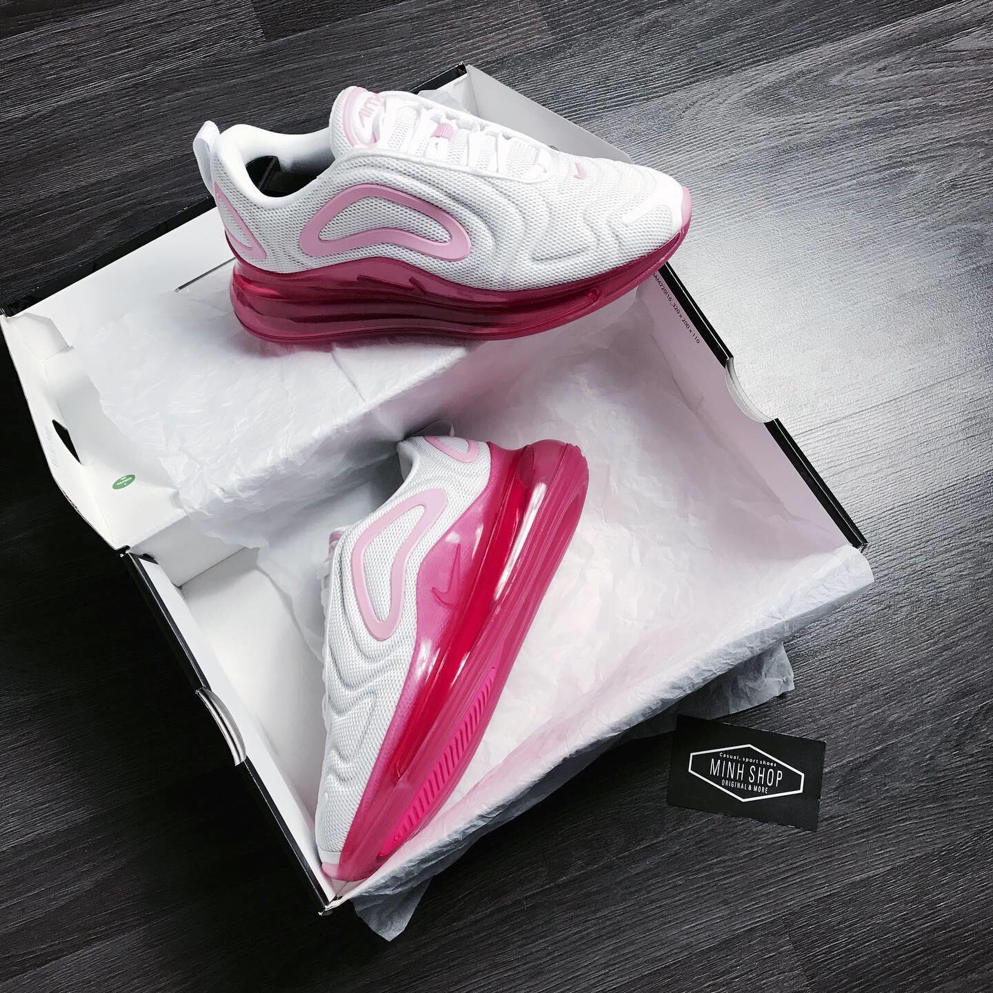 Minhshop.Vn - Flash Sale 50%~ Hàng Chính Hãng Nike Air Max 720 White Pink  **2021** [Ar9293 103] Áp Dụng Ck