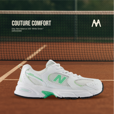 Giày New Balance 530 ‘White Green'' [GR530SM] Tranning / pickeball / Tennis - Image 1