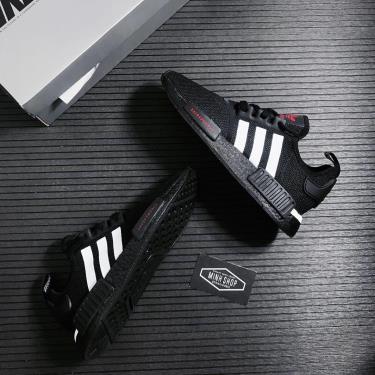 Giày Adidas NMD R1Japanese Side Print "Black White" ** [H01926]