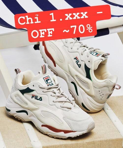 Fila ray red on sale and green