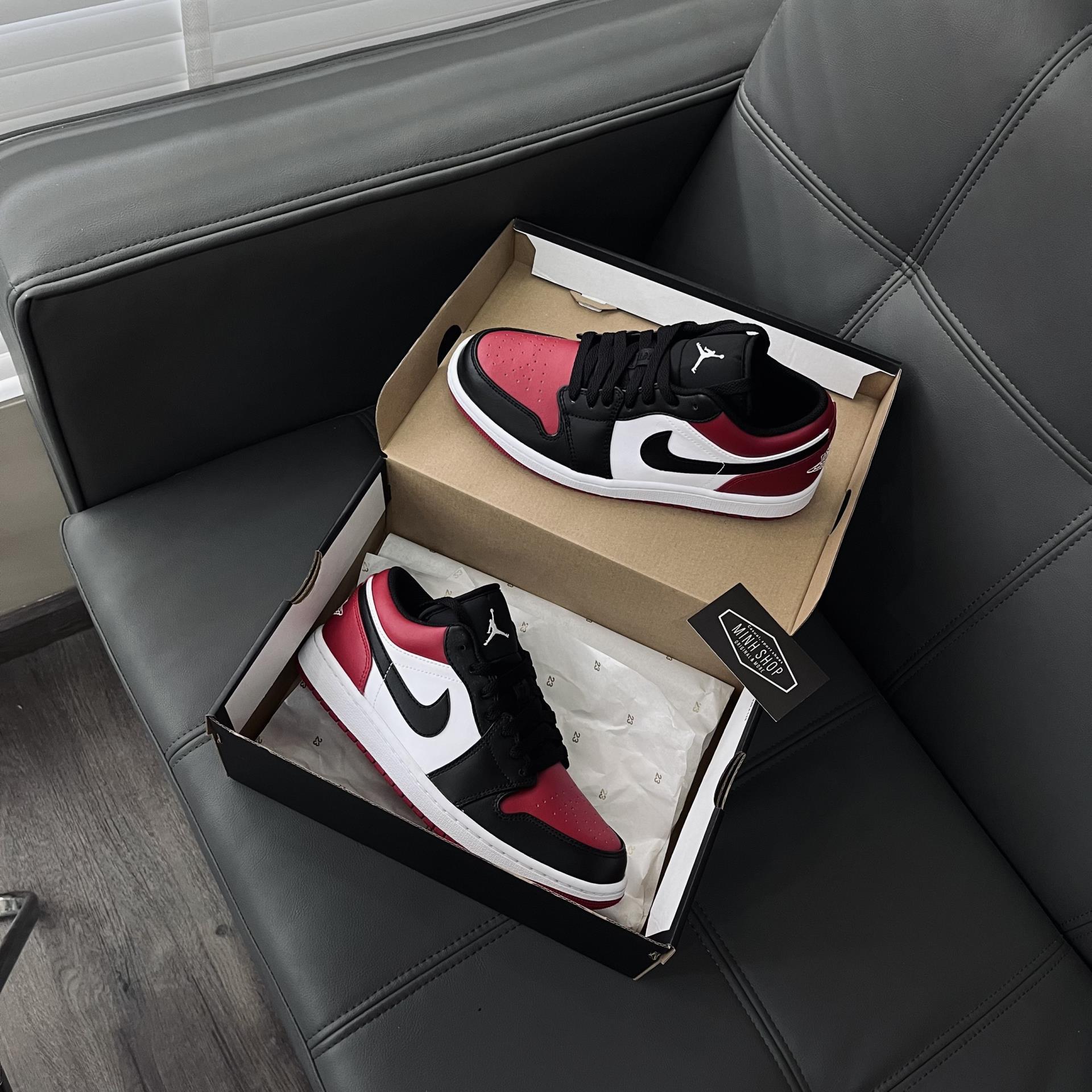 Minhshop.vn - Giày Nike Air Jordan 1 Low 'Bred Toe' [553560 612] [O]