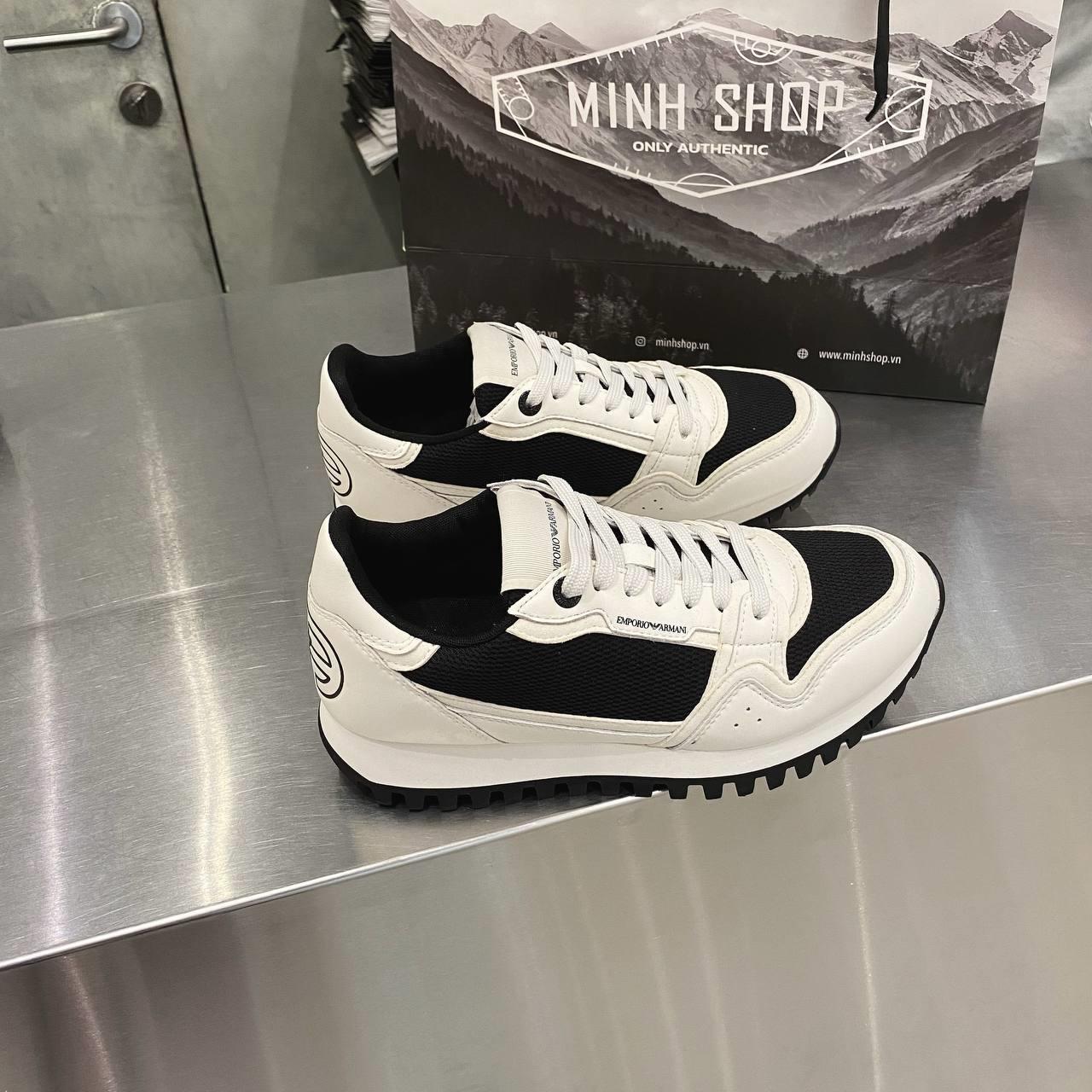  - Giày TRAINERS EMPORIO ARMANI OFF WHITE [X4X557 XM998]