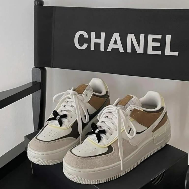 NIKE AIR FORCE 1 x CHANEL   Price  KING SHOES STORE  Facebook