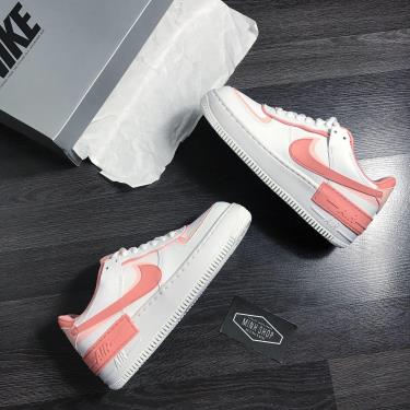 Hàng Chính Hãng Nike Air Force 1 Shadow White Coral Pink 2020 **BEST SELLER**
