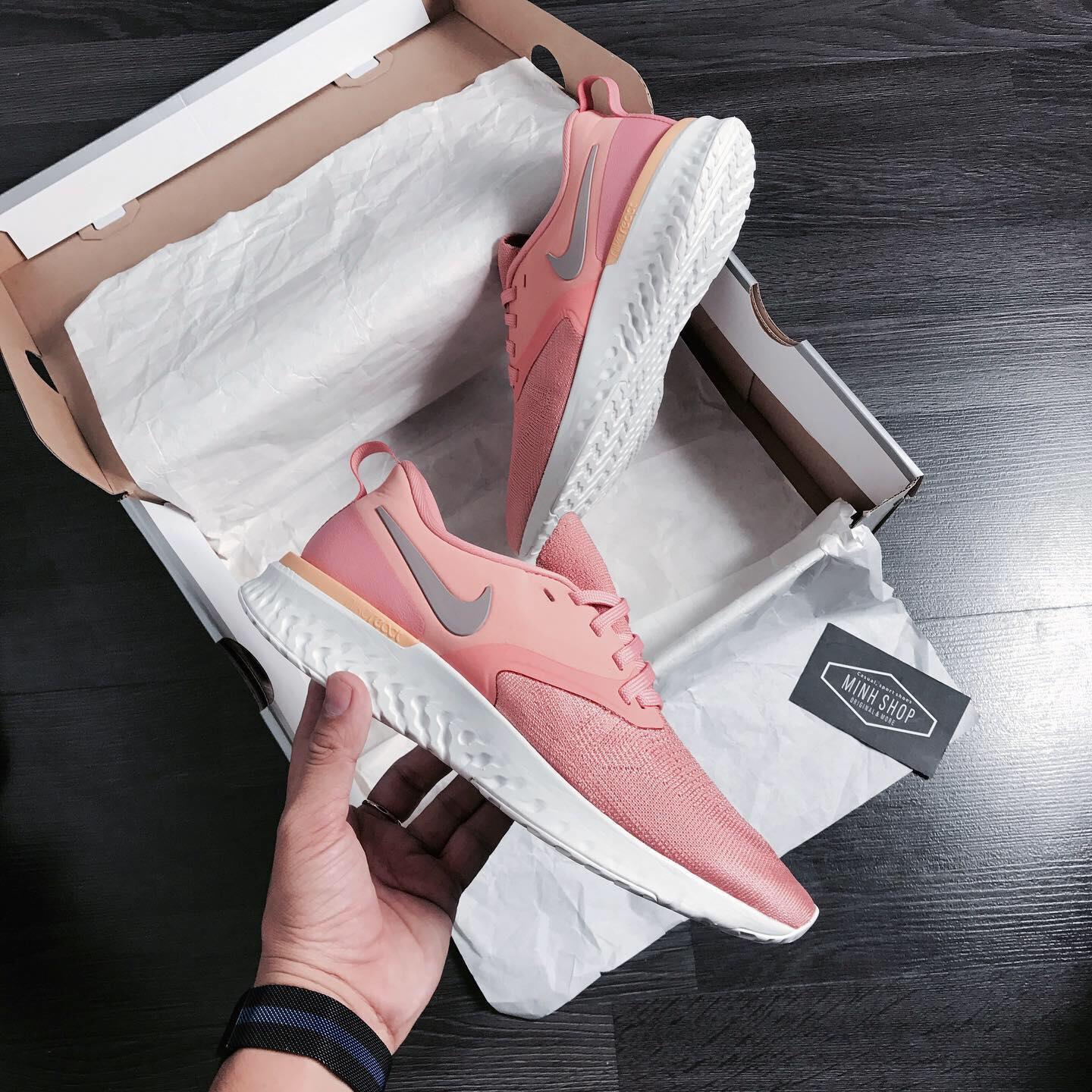 Minhshop.vn - GiÃ y Nike Odyssey React Flyknit 2 Light Orange/ White [AH1016 602]